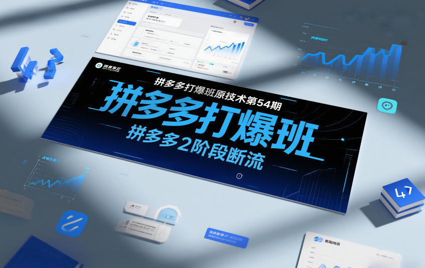 拼多多打爆班原创技术第54期,拼多多2阶段断流-灵感工坊云网创