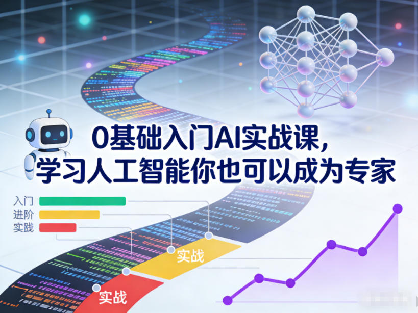 0基础入门AI实战课,学习人工智能你也可以成为专家-灵感工坊云网创