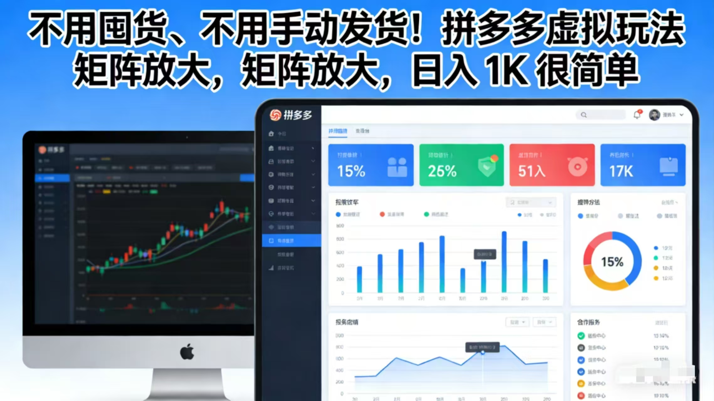 不用囤货、不用手动发货!拼多多虚拟玩法,矩阵放大,日入 1K 很简单-灵感工坊云网创