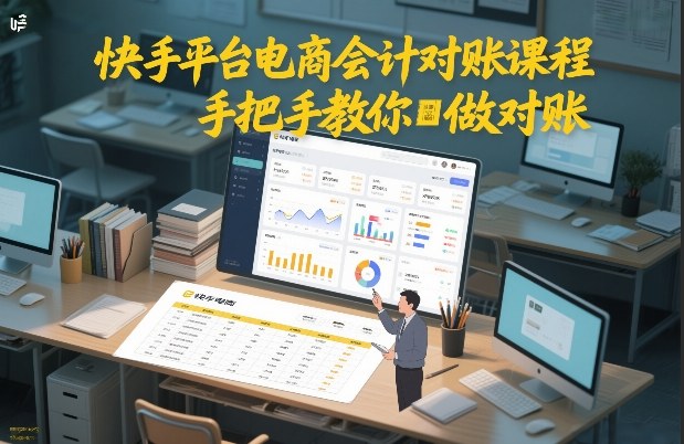 快手平台电商会计对账课程,手把手教你做对账-灵感工坊云网创