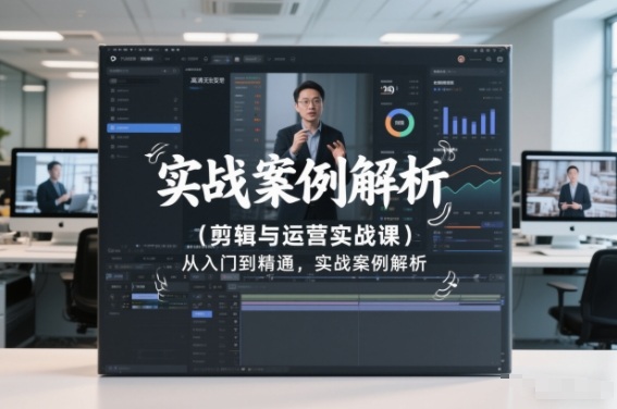 剪辑与运营实战课，从入门到精通，实战案例解析(更新2026)-灵感工坊云网创