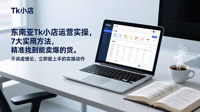 东南亚Tk小店运营实操,7大实用方法,精准找到能卖爆的货。不讲虚理论,立即能上手的实操动作-灵感工坊云网创