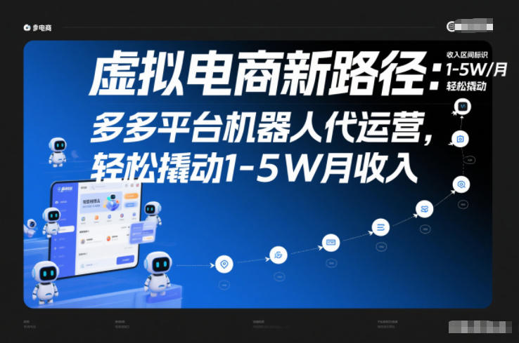 虚拟电商新路径:多多平台机器人代运营,轻松撬动1-5W月收入【揭秘】-灵感工坊云网创