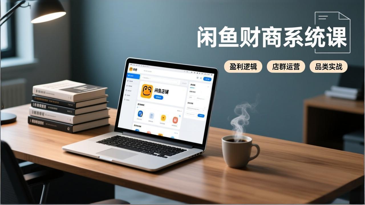 闲鱼财商系统课:从盈利逻辑、店群运营到品类实战,实现稳定月入过万-灵感工坊云网创