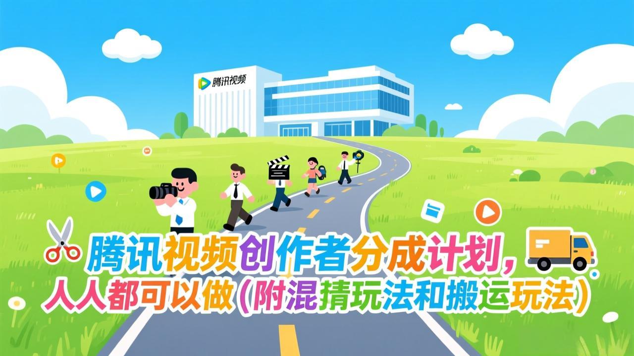 腾讯视频创作者分成计划,人人都可以做(附混剪玩法和搬运玩法-灵感工坊云网创