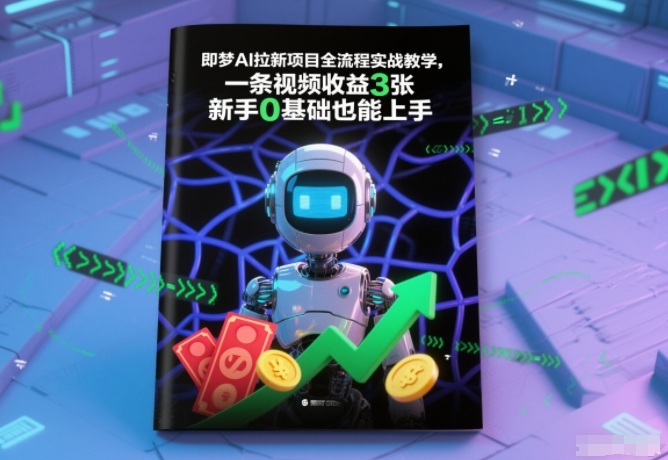 即梦AI拉新项目全流程实战教学,一条视频收益3张,新手0基础也能上手-灵感工坊云网创