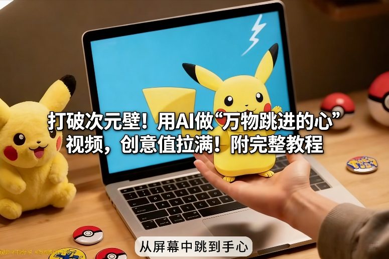 打破次元壁!用AI做【万物跳进手心】视频,创意值拉满!附完整教程-灵感工坊云网创