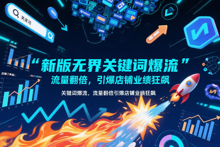 新版无界关键词爆流,流量翻倍,引爆店铺业绩狂飙-灵感工坊云网创