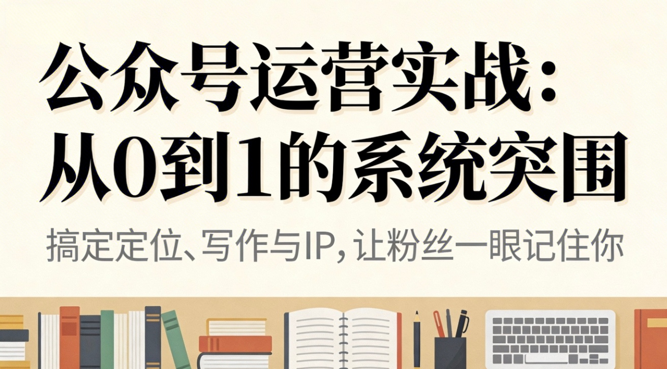 公众号运营实战:从0到1的系统突围-灵感工坊云网创