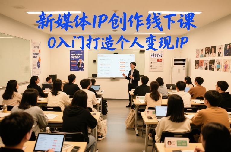 新媒体IP创作线下课,0入门打造个人变现IP-灵感工坊云网创