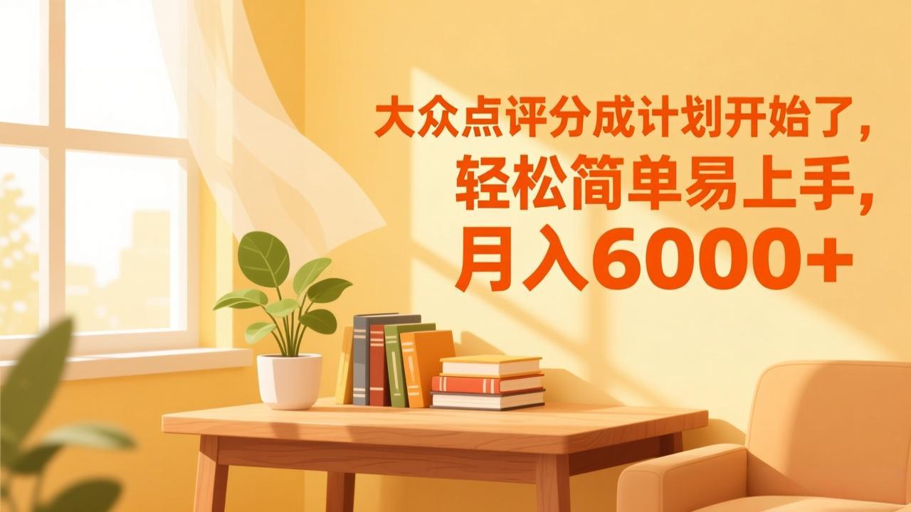 大众点评分成计划开始了,轻松简单易上手,月入6000+-灵感工坊云网创
