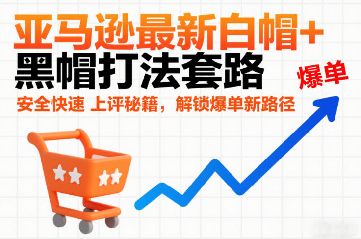 亚马逊最新白帽+黑帽打法套路,安全快速上评秘籍,解锁爆单新路径-灵感工坊云网创