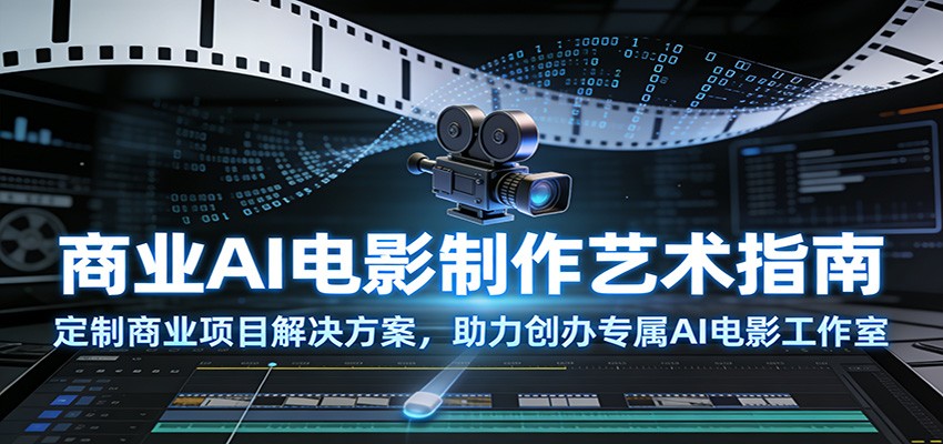 商业AI电影制作艺术指南:定制商业项目解决方案,助力创办专属AI电影工作室-灵感工坊云网创