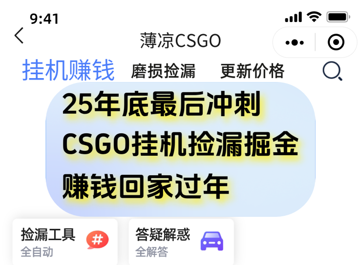 用CSGO游戏挂机捡漏掘金赚钱掘金，一部手机轻松日入500+-灵感工坊云网创