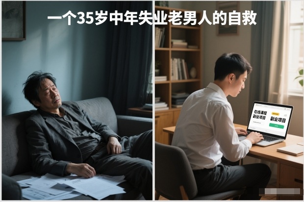 付费文章:一个35岁中年失业老男人的自救-灵感工坊云网创