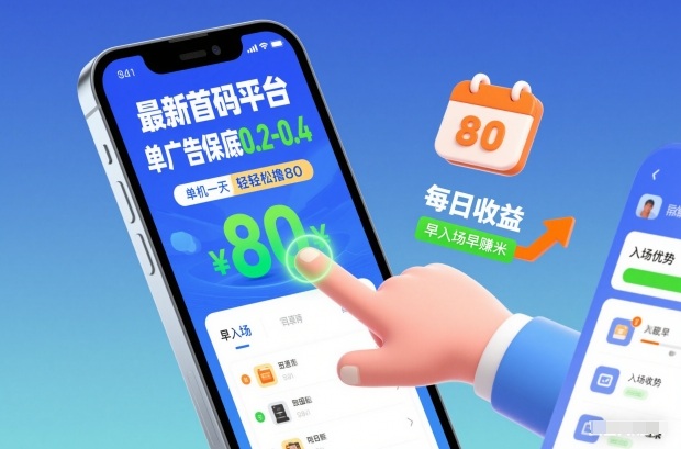最新首码平台,单广告保底0.2-0.4,单机一天轻松撸80,早入场早賺米【揭秘】-灵感工坊云网创