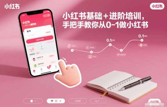 小红书基础+进阶培训,手把手教你从0-1做小红书-灵感工坊云网创