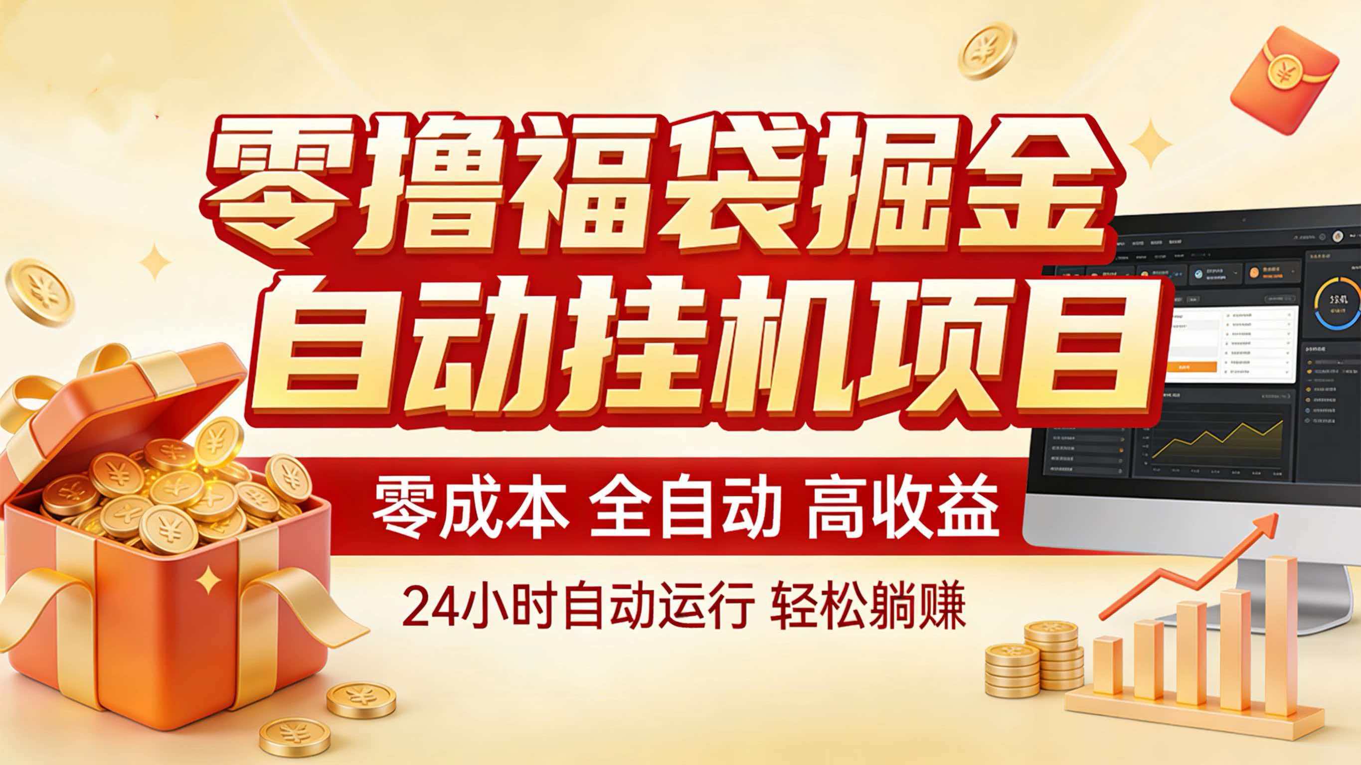 零撸福袋掘金!全自动挂机躺赚,新手也能上手-灵感工坊云网创