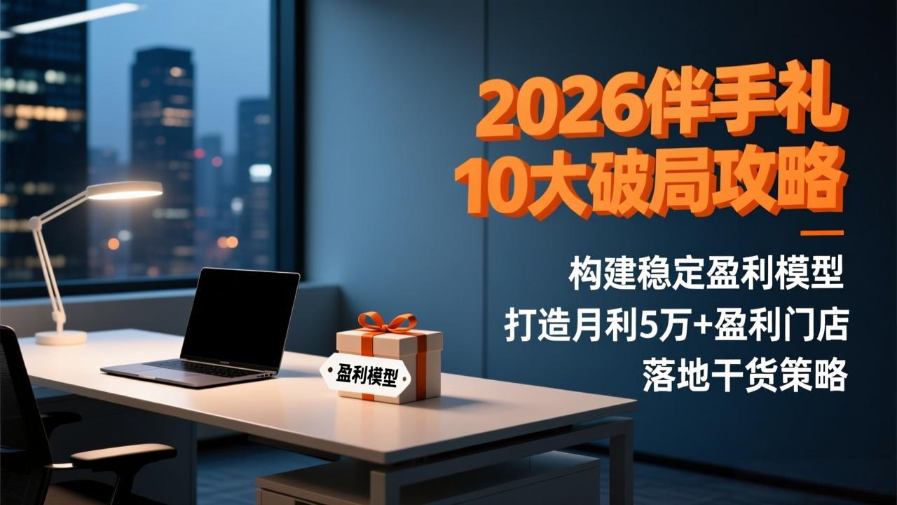 2026伴手礼10大破局攻略:构建稳定盈利模型,打造月利5万+盈利门店,落地干货策略-灵感工坊云网创